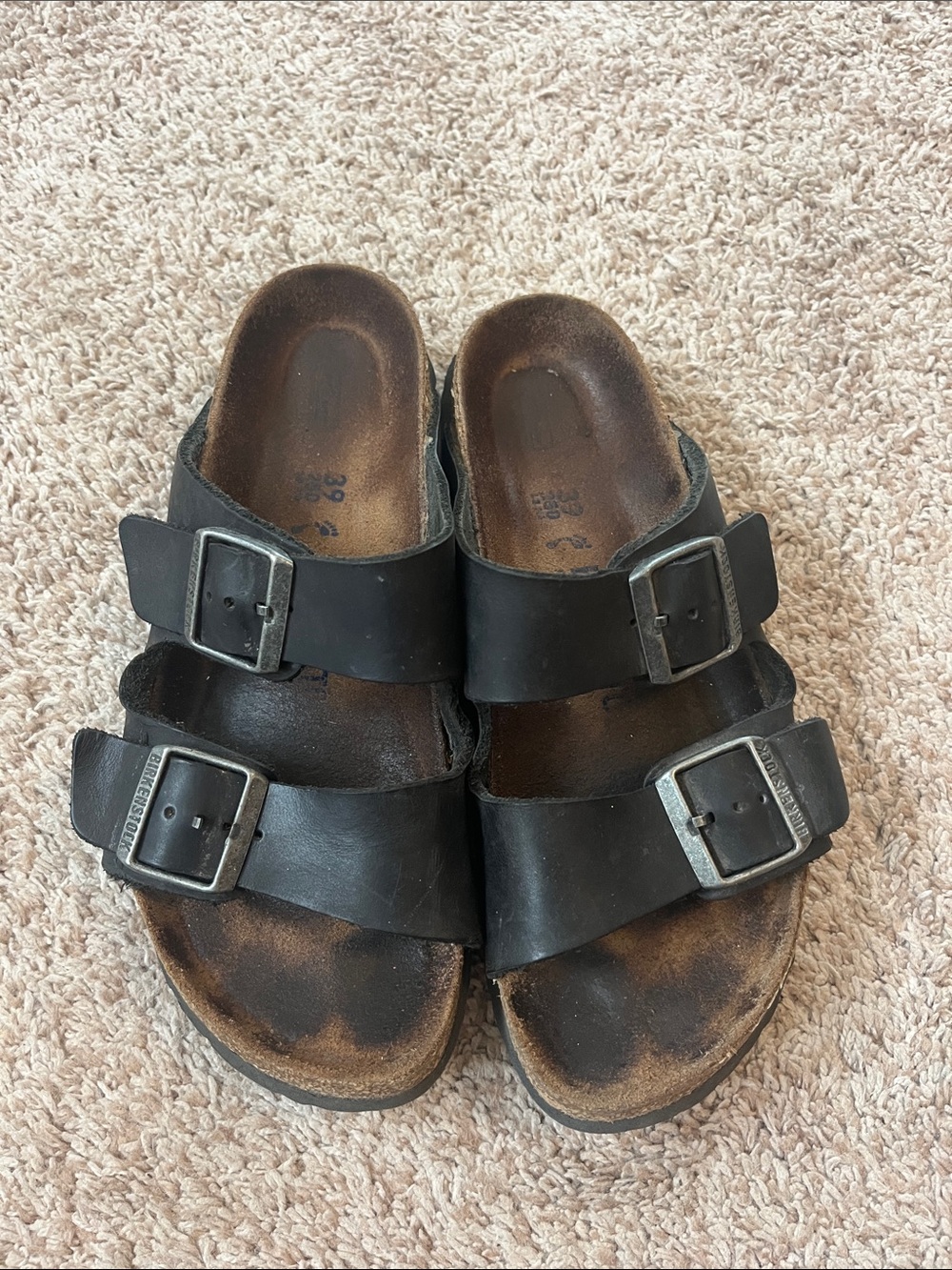 Birkenstock Black Double-Strap Buckle Sandals